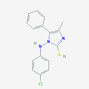 molecular formula C16H14ClN3S B065021 1-(4-Chloroanilino)-4-methyl-5-phenylimidazole-2-thiol CAS No. 191349-41-4