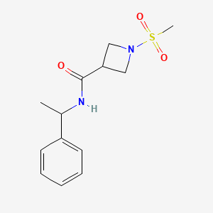 1-methanesulfonyl-N-(1-phenylethyl)azetidine-3-carboxamide