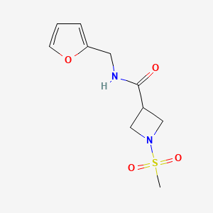 N-[(furan-2-yl)methyl]-1-methanesulfonylazetidine-3-carboxamide