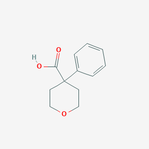 molecular formula C12H14O3 B065027 4-phenyltetrahydro-2H-pyran-4-carboxylic acid CAS No. 182491-21-0