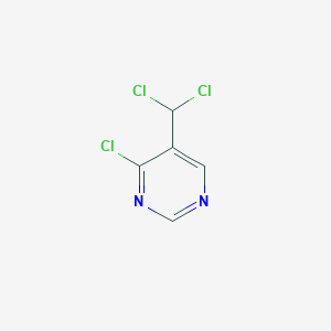 molecular formula C5H3Cl3N2 B065029 4-Chloro-5-(dichloromethyl)pyrimidine CAS No. 172225-58-0