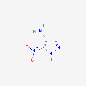 molecular formula C3H4N4O2 B065033 3-nitro-1H-Pyrazol-4-amine CAS No. 170312-10-4