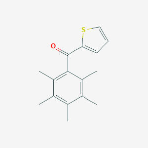 molecular formula C16H18OS B065037 2-(Pentamethylbenzoyl)thiophene CAS No. 175136-70-6