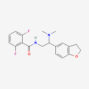 molecular formula C19H20F2N2O2 B6505635 N-[2-(2,3-dihydro-1-benzofuran-5-yl)-2-(dimethylamino)ethyl]-2,6-difluorobenzamide CAS No. 1428357-47-4