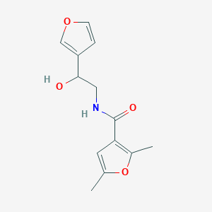molecular formula C13H15NO4 B6505674 N-[2-(furan-3-yl)-2-hydroxyethyl]-2,5-dimethylfuran-3-carboxamide CAS No. 1396852-25-7