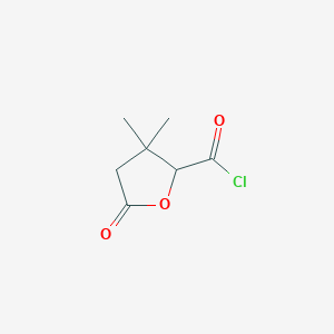 2-Furancarbonyl chloride, tetrahydro-3,3-dimethyl-5-oxo-