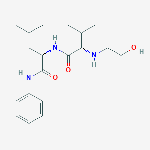 molecular formula C19H31N3O3 B065060 N-2-Hydroxyethyl-val-leu-anilide CAS No. 194351-53-6