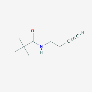 molecular formula C9H15NO B6506338 N-(but-3-yn-1-yl)pivalamide CAS No. 928830-23-3