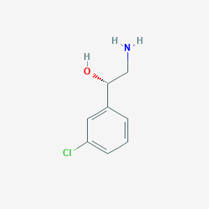 molecular formula C8H10ClNO B065064 (S)-2-amino-1-(3-chlorophenyl)ethanol CAS No. 168112-89-8