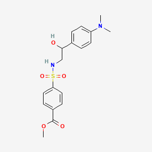 molecular formula C18H22N2O5S B6506618 methyl 4-({2-[4-(dimethylamino)phenyl]-2-hydroxyethyl}sulfamoyl)benzoate CAS No. 1421442-06-9