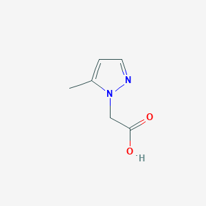 molecular formula C6H8N2O2 B065067 (5-methyl-1H-pyrazol-1-yl)acetic acid CAS No. 180741-44-0