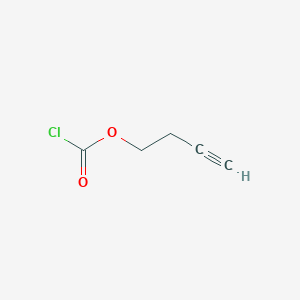 molecular formula C5H5ClO2 B065068 3-Butyn-1-yl chloroformate CAS No. 190774-49-3