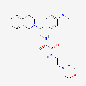 molecular formula C27H37N5O3 B6507138 N'-{2-[4-(dimethylamino)phenyl]-2-(1,2,3,4-tetrahydroisoquinolin-2-yl)ethyl}-N-[2-(morpholin-4-yl)ethyl]ethanediamide CAS No. 941869-92-7