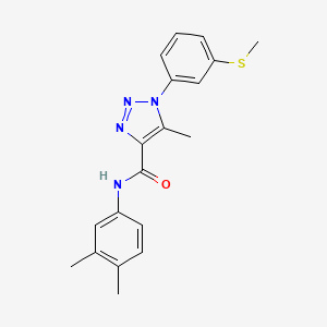 N-(3,4-dimethylphenyl)-5-methyl-1-[3-(methylsulfanyl)phenyl]-1H-1,2,3-triazole-4-carboxamide