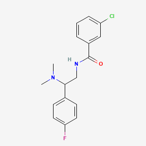 3-chloro-N-[2-(dimethylamino)-2-(4-fluorophenyl)ethyl]benzamide