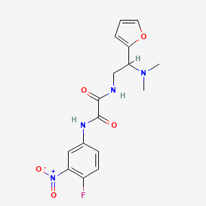 N-[2-(dimethylamino)-2-(furan-2-yl)ethyl]-N'-(4-fluoro-3-nitrophenyl)ethanediamide