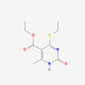 molecular formula C10H14N2O3S B6507437 ethyl 4-(ethylthio)-6-methyl-2-oxo-1,2-dihydropyrimidine-5-carboxylate CAS No. 899957-00-7