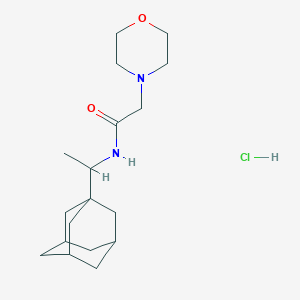 molecular formula C18H31ClN2O2 B6507661 N-[1-(1-adamantyl)ethyl]-2-morpholin-4-ylacetamide;hydrochloride CAS No. 1219174-95-4