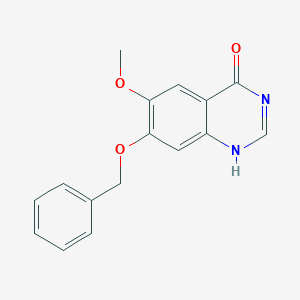 molecular formula C16H14N2O3 B065077 7-苄氧基-6-甲氧基-3H-喹唑啉-4-酮 CAS No. 179688-01-8