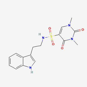 N-[2-(1H-indol-3-yl)ethyl]-1,3-dimethyl-2,4-dioxo-1,2,3,4-tetrahydropyrimidine-5-sulfonamide