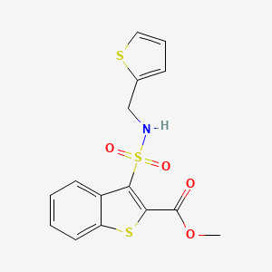 methyl 3-{[(thiophen-2-yl)methyl]sulfamoyl}-1-benzothiophene-2-carboxylate