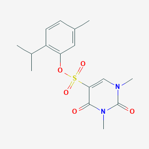 5-methyl-2-(propan-2-yl)phenyl 1,3-dimethyl-2,4-dioxo-1,2,3,4-tetrahydropyrimidine-5-sulfonate