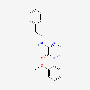 1-(2-methoxyphenyl)-3-[(2-phenylethyl)amino]-1,2-dihydropyrazin-2-one