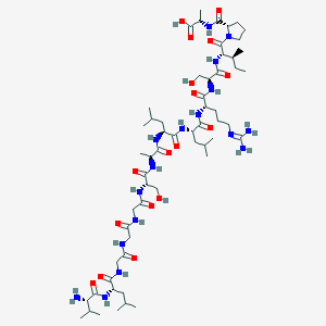 molecular formula C58H103N17O17 B065079 H-Val-Leu-Gly-Gly-Gly-Ser-Ala-Leu-Leu-Arg-Ser-Ile-Pro-Ala-OH CAS No. 177159-38-5