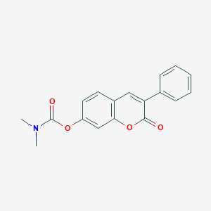 molecular formula C18H15NO4 B6507920 2-oxo-3-phenyl-2H-chromen-7-yl dimethylcarbamate CAS No. 869080-46-6