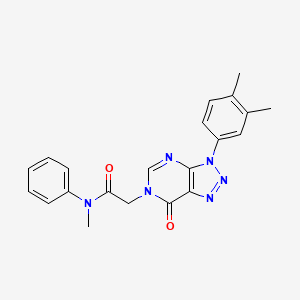 B6507988 2-[3-(3,4-dimethylphenyl)-7-oxo-3H,6H,7H-[1,2,3]triazolo[4,5-d]pyrimidin-6-yl]-N-methyl-N-phenylacetamide CAS No. 872591-09-8