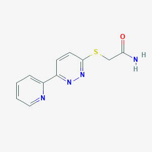 B6508208 2-{[6-(pyridin-2-yl)pyridazin-3-yl]sulfanyl}acetamide CAS No. 893994-33-7