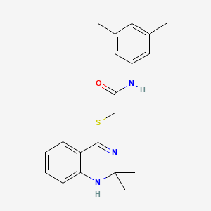 molecular formula C20H23N3OS B6508301 2-[(2,2-dimethyl-1,2-dihydroquinazolin-4-yl)sulfanyl]-N-(3,5-dimethylphenyl)acetamide CAS No. 894876-63-2