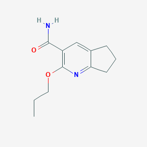 2-Propoxy-6,7-dihydro-5H-cyclopenta(b)pyridine-3-carboxamide