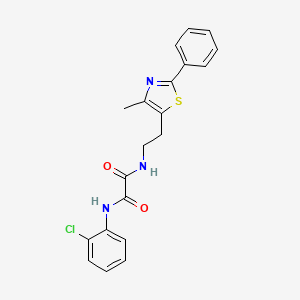 N'-(2-chlorophenyl)-N-[2-(4-methyl-2-phenyl-1,3-thiazol-5-yl)ethyl]ethanediamide
