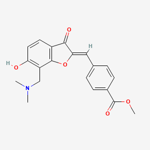 methyl 4-{[(2Z)-7-[(dimethylamino)methyl]-6-hydroxy-3-oxo-2,3-dihydro-1-benzofuran-2-ylidene]methyl}benzoate