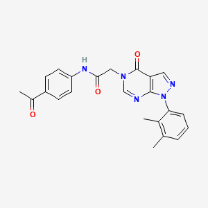 molecular formula C23H21N5O3 B6508802 N-(4-acetylphenyl)-2-[1-(2,3-dimethylphenyl)-4-oxo-1H,4H,5H-pyrazolo[3,4-d]pyrimidin-5-yl]acetamide CAS No. 894992-72-4