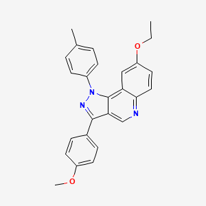 molecular formula C26H23N3O2 B6509278 8-ethoxy-3-(4-methoxyphenyl)-1-(4-methylphenyl)-1H-pyrazolo[4,3-c]quinoline CAS No. 901021-31-6