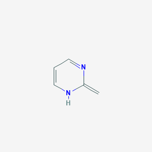 molecular formula C5H6N2 B065103 Pyrimidine, 1,2-dihydro-2-methylene-(9CI) CAS No. 184839-44-9