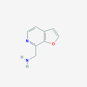 molecular formula C8H8N2O B065110 Furo[2,3-c]pyridine-7-methanamine CAS No. 193750-83-3
