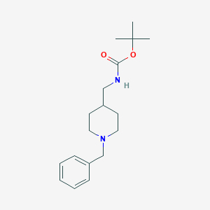 molecular formula C18H28N2O2 B065112 tert-Butyl ((1-benzylpiperidin-4-yl)methyl)carbamate CAS No. 173340-23-3