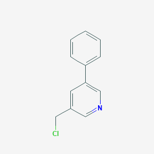 molecular formula C12H10ClN B065119 3-(Chloromethyl)-5-phenylpyridine CAS No. 177976-31-7