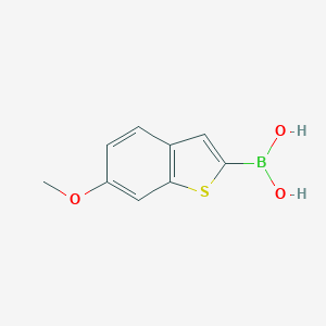 molecular formula C9H9BO3S B065121 (6-甲氧基苯并[b]噻吩-2-基)硼酸 CAS No. 182133-35-3