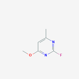 molecular formula C6H7FN2O B065122 2-Fluoro-4-methoxy-6-methylpyrimidine CAS No. 184590-44-1