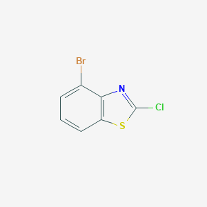 molecular formula C7H3BrClNS B065124 2-Chloro-4-bromobenzothiazole CAS No. 182344-57-6