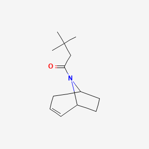 B6512877 1-{8-azabicyclo[3.2.1]oct-2-en-8-yl}-3,3-dimethylbutan-1-one CAS No. 1797095-47-6
