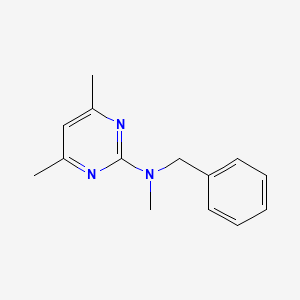 molecular formula C14H17N3 B6512894 N-benzyl-N,4,6-trimethylpyrimidin-2-amine CAS No. 1623454-25-0