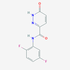 molecular formula C11H7F2N3O2 B6513252 N-(2,5-difluorophenyl)-6-oxo-1,6-dihydropyridazine-3-carboxamide CAS No. 899956-96-8