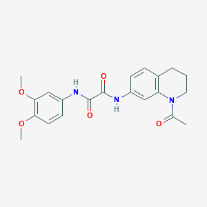 N-(1-acetyl-1,2,3,4-tetrahydroquinolin-7-yl)-N'-(3,4-dimethoxyphenyl)ethanediamide