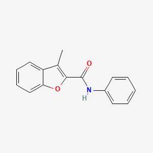B6513548 3-methyl-N-phenyl-1-benzofuran-2-carboxamide CAS No. 55990-30-2