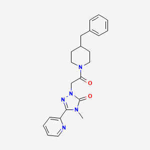 1-[2-(4-benzylpiperidin-1-yl)-2-oxoethyl]-4-methyl-3-(pyridin-2-yl)-4,5-dihydro-1H-1,2,4-triazol-5-one